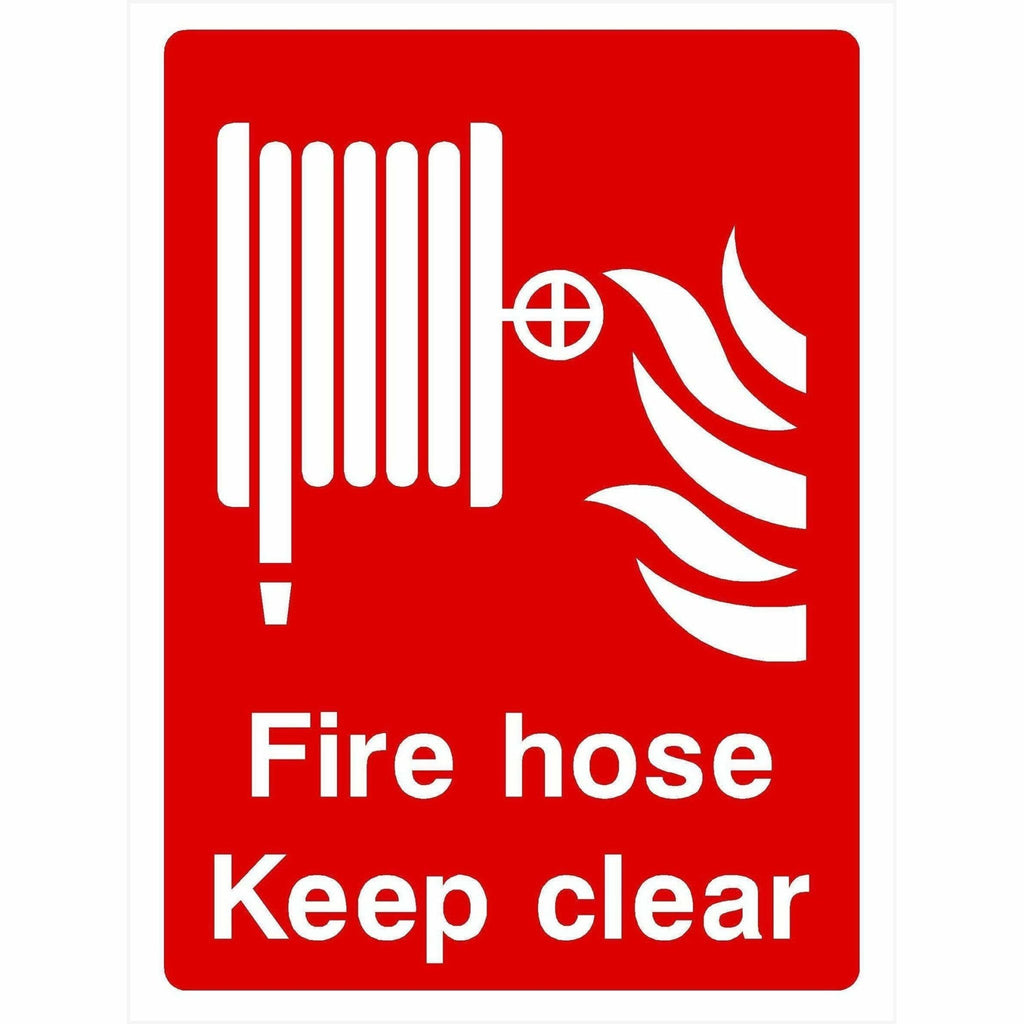 Fire Hose Keep Clear Sign - The Sign Shed
