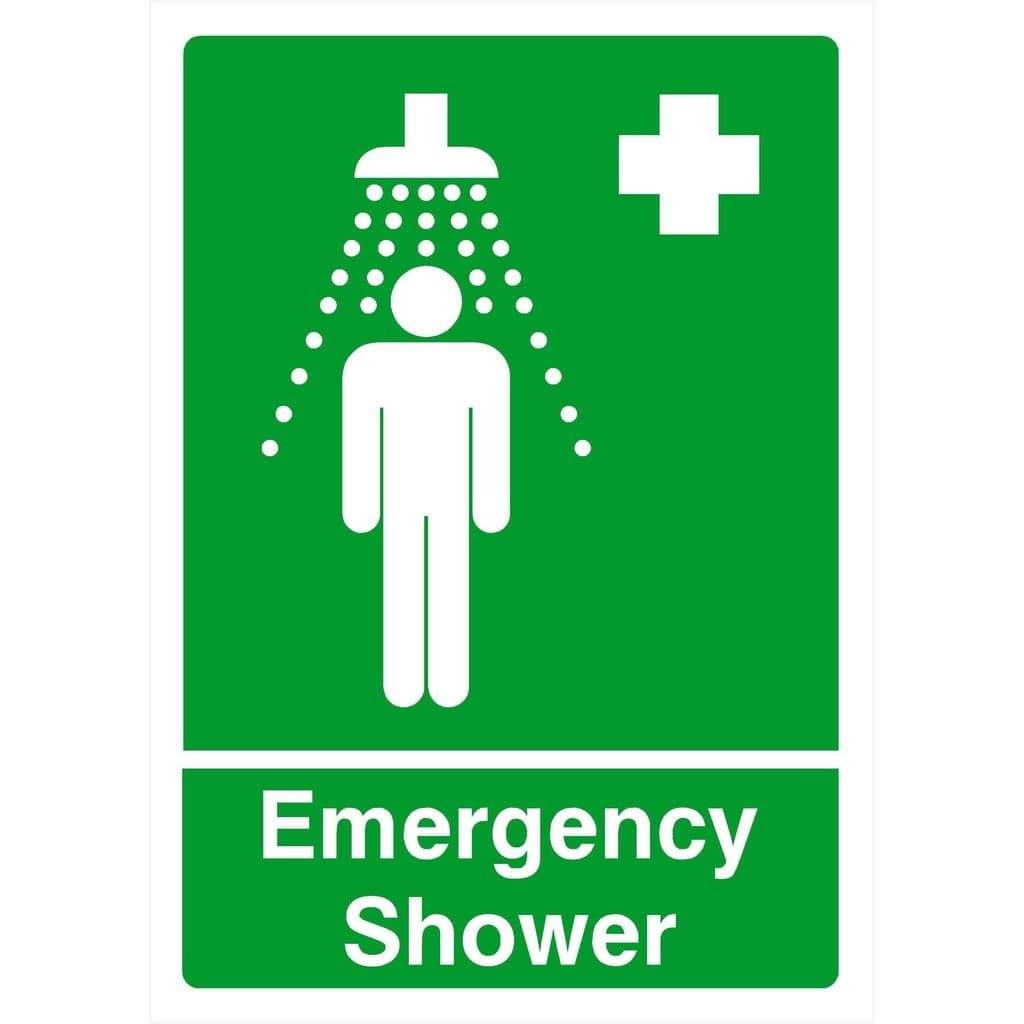 First Aid Emergency Shower Sign - The Sign Shed