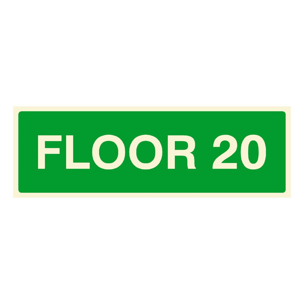 Floor 20 Identification Sign - The Sign Shed