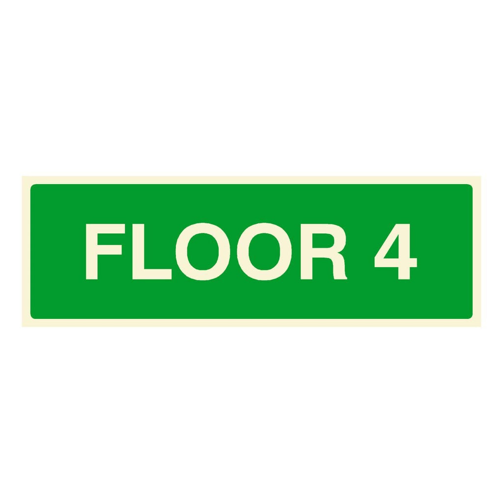 Floor 4 Identification Sign - The Sign Shed