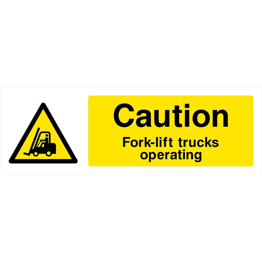 Fork-Lift Trucks Operating Sign - The Sign Shed