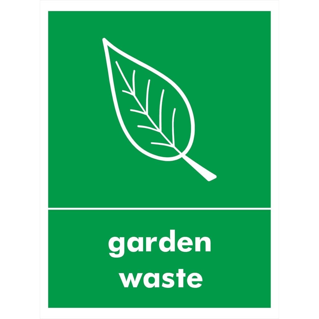 Garden Waste Recycling Sign - The Sign Shed
