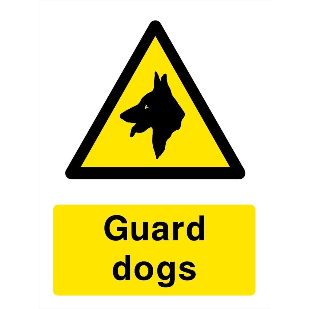 Guard Dogs Sign - The Sign Shed