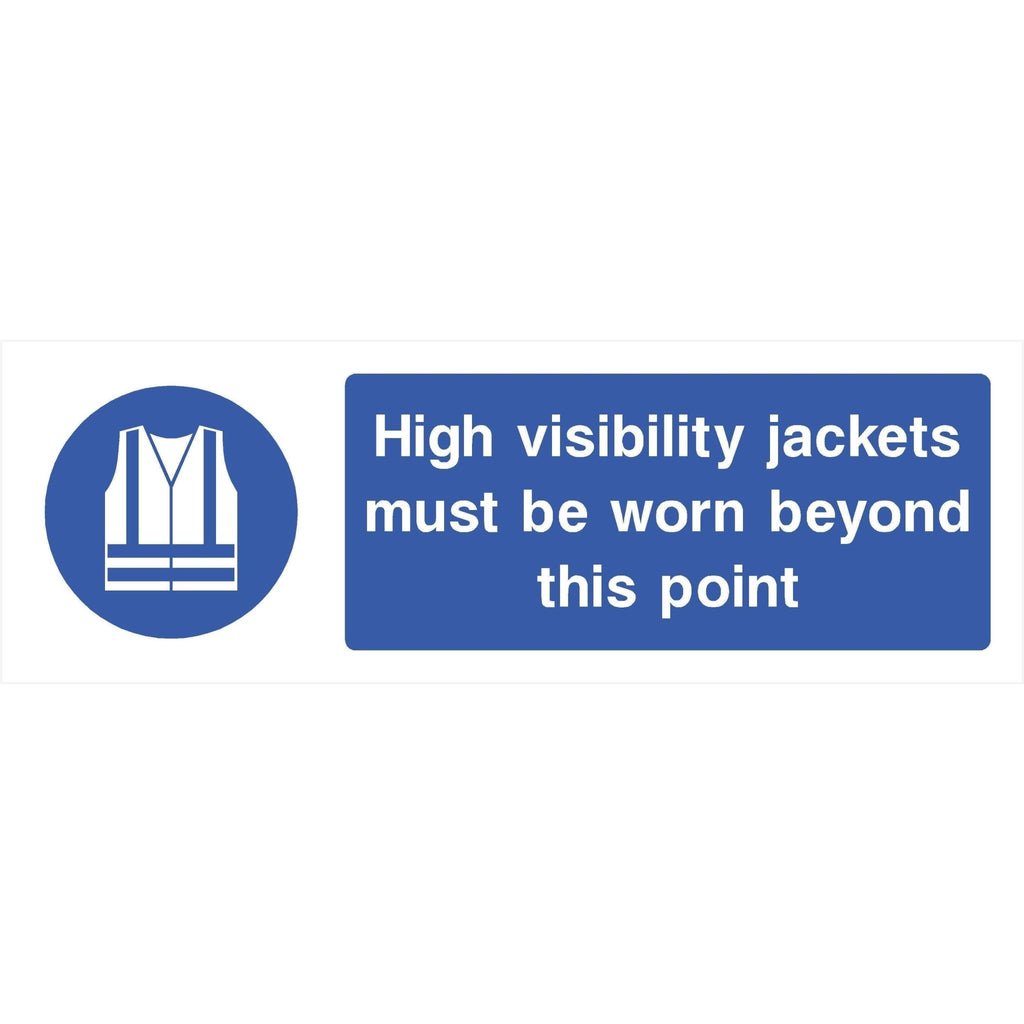 High Visibility Jackets Must Be Worn Sign - The Sign Shed