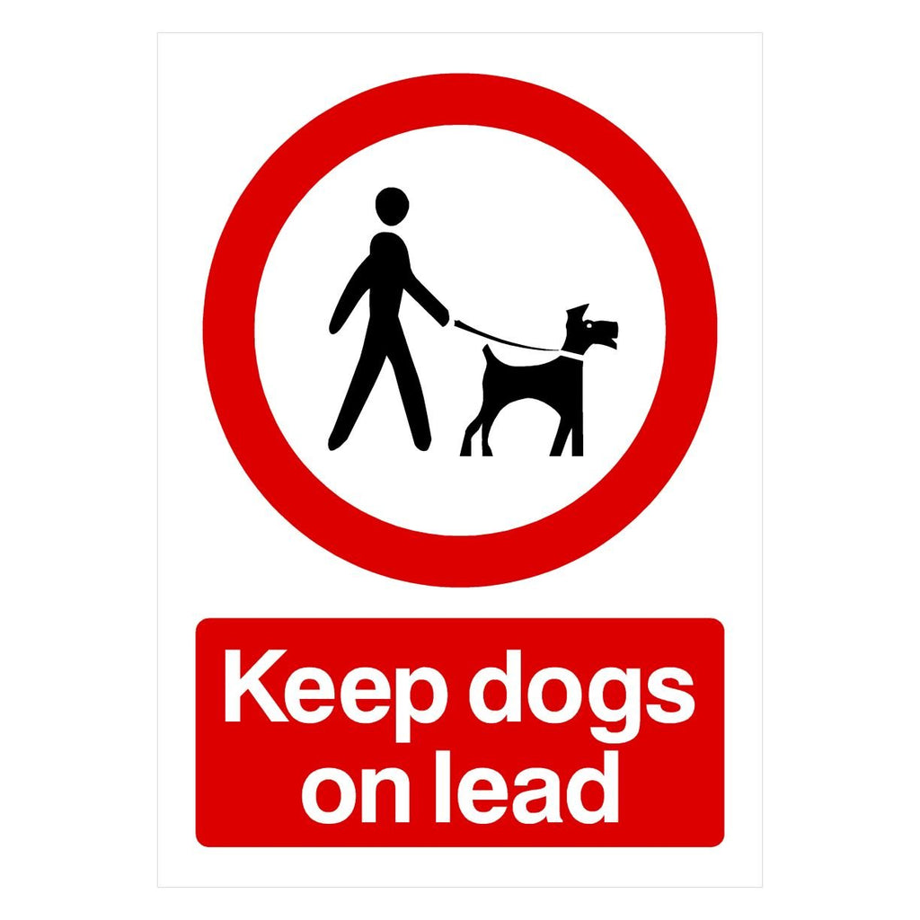 Keep Dogs On Lead Sign - The Sign Shed