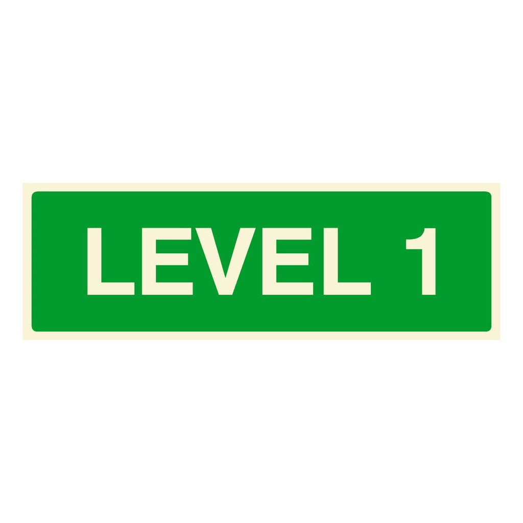 Level 1 Floor Identification Sign - The Sign Shed