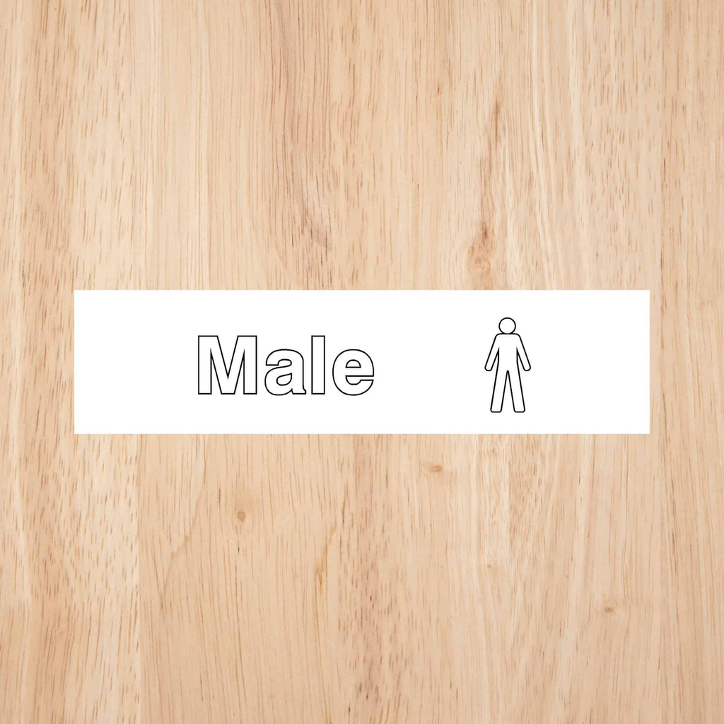Male Toilet Standard Sign - The Sign Shed