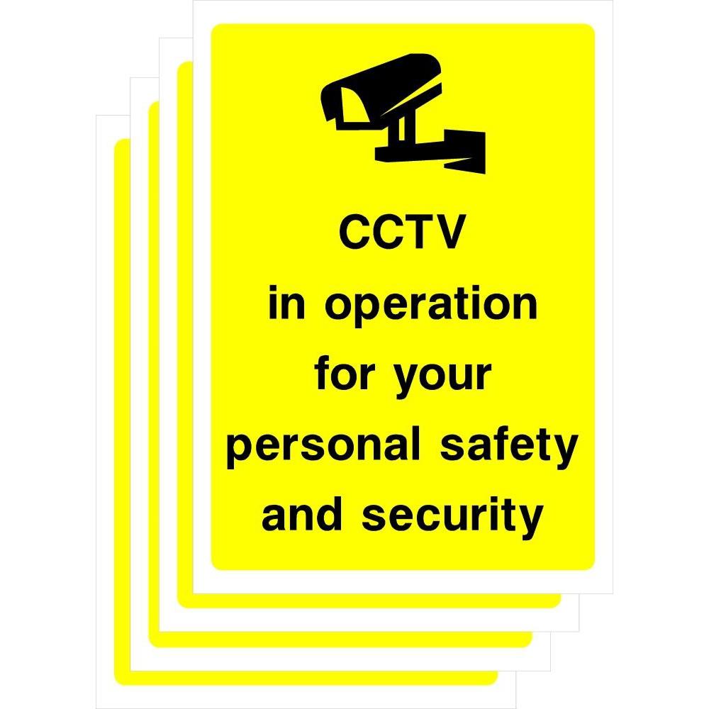 Multipack CCTV For Personal Use Sign Pack of 5 - The Sign Shed