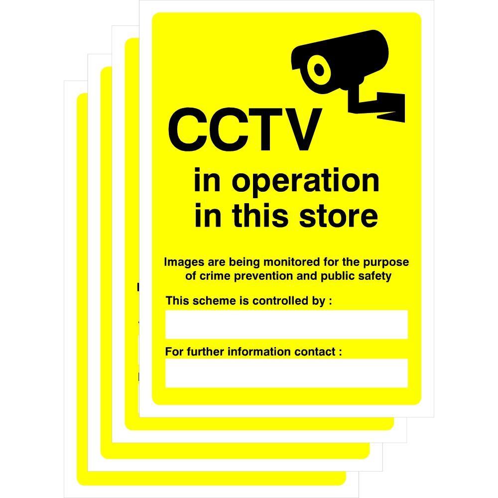 Multipack CCTV In Operation In Store | 5 Pack - The Sign Shed