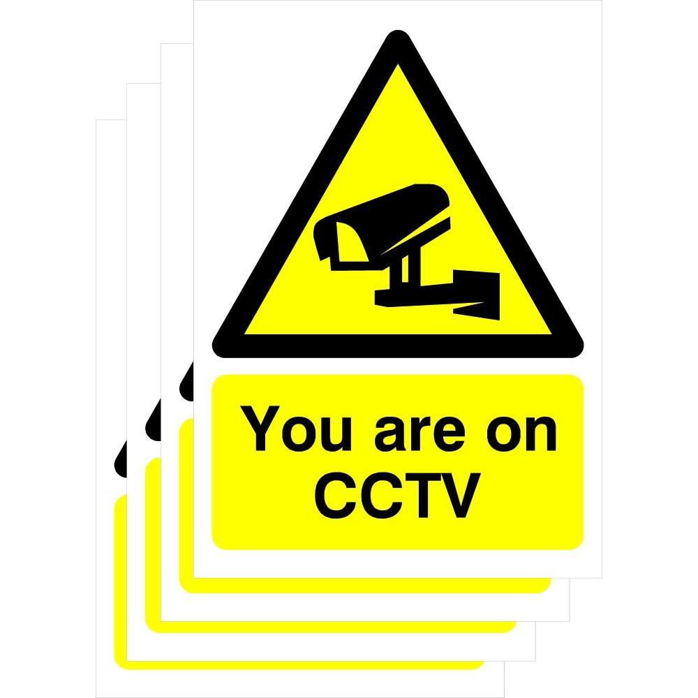 Multipack You Are On CCTV Sign | 5 Pack - The Sign Shed