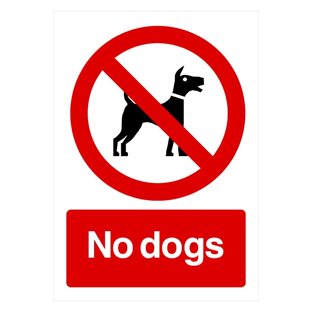No Dogs Sign - The Sign Shed
