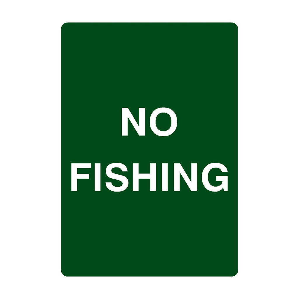 No Fishing Portrait - The Sign Shed