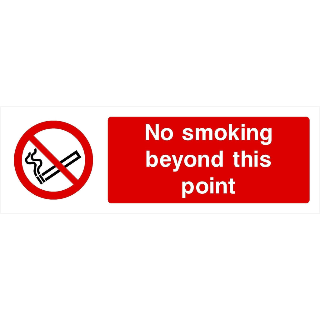 No Smoking Beyond This Point Sign - The Sign Shed