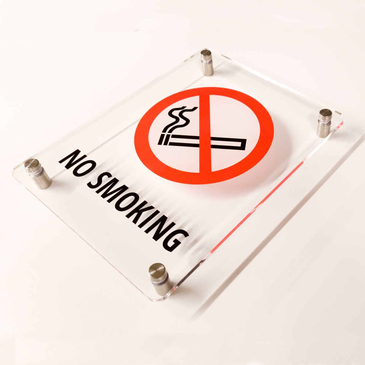No Smoking Sign Clear Acrylic Smoking Signs