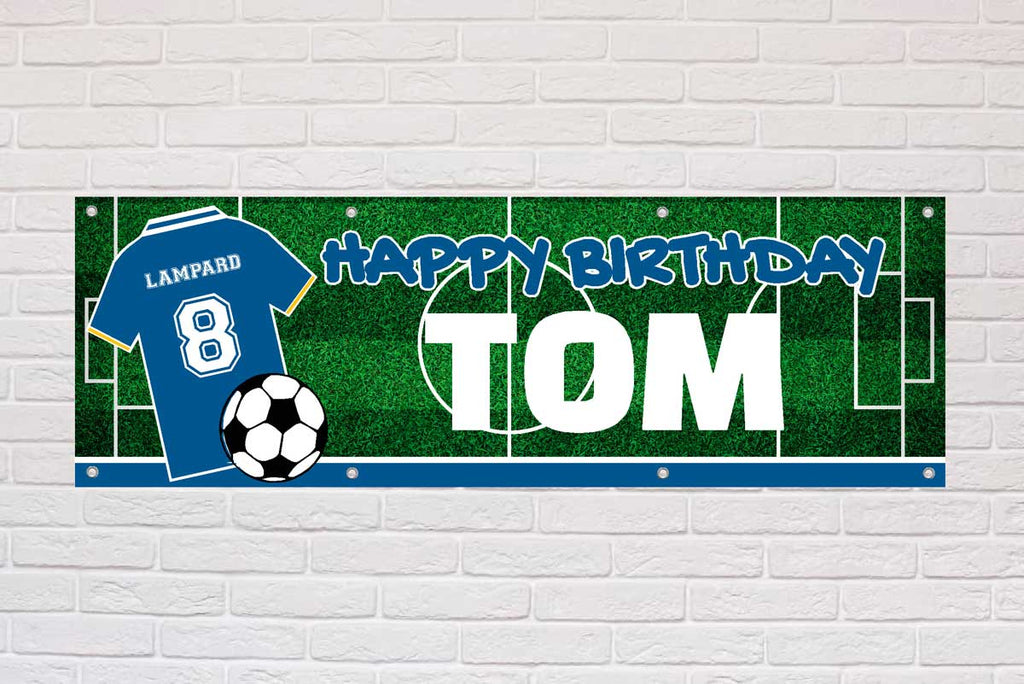 Personalised Birthday Banner | Blue London - The Sign Shed