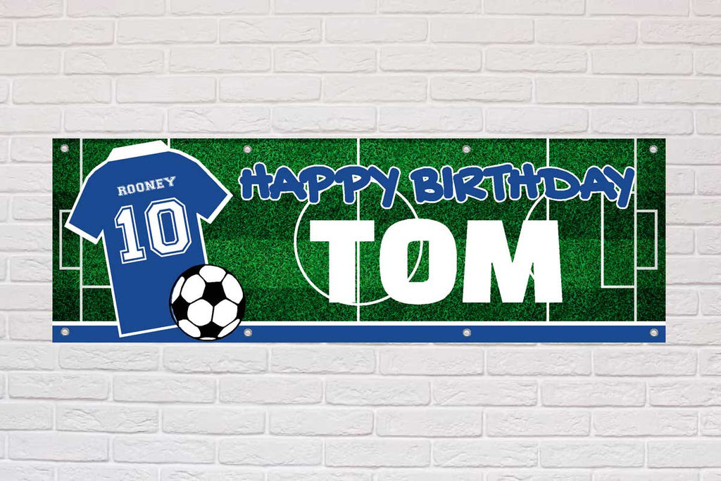 Personalised Birthday Banner | Royal Blue - The Sign Shed