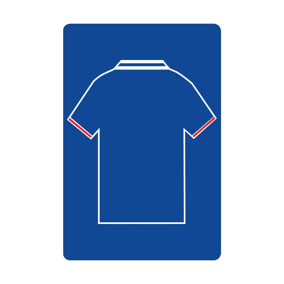 Personalised Football Shirt Sign | Blue and Red Scotland - The Sign Shed