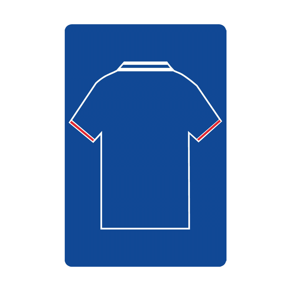Personalised Football Shirt Sign | Blue and Red Scotland - The Sign Shed