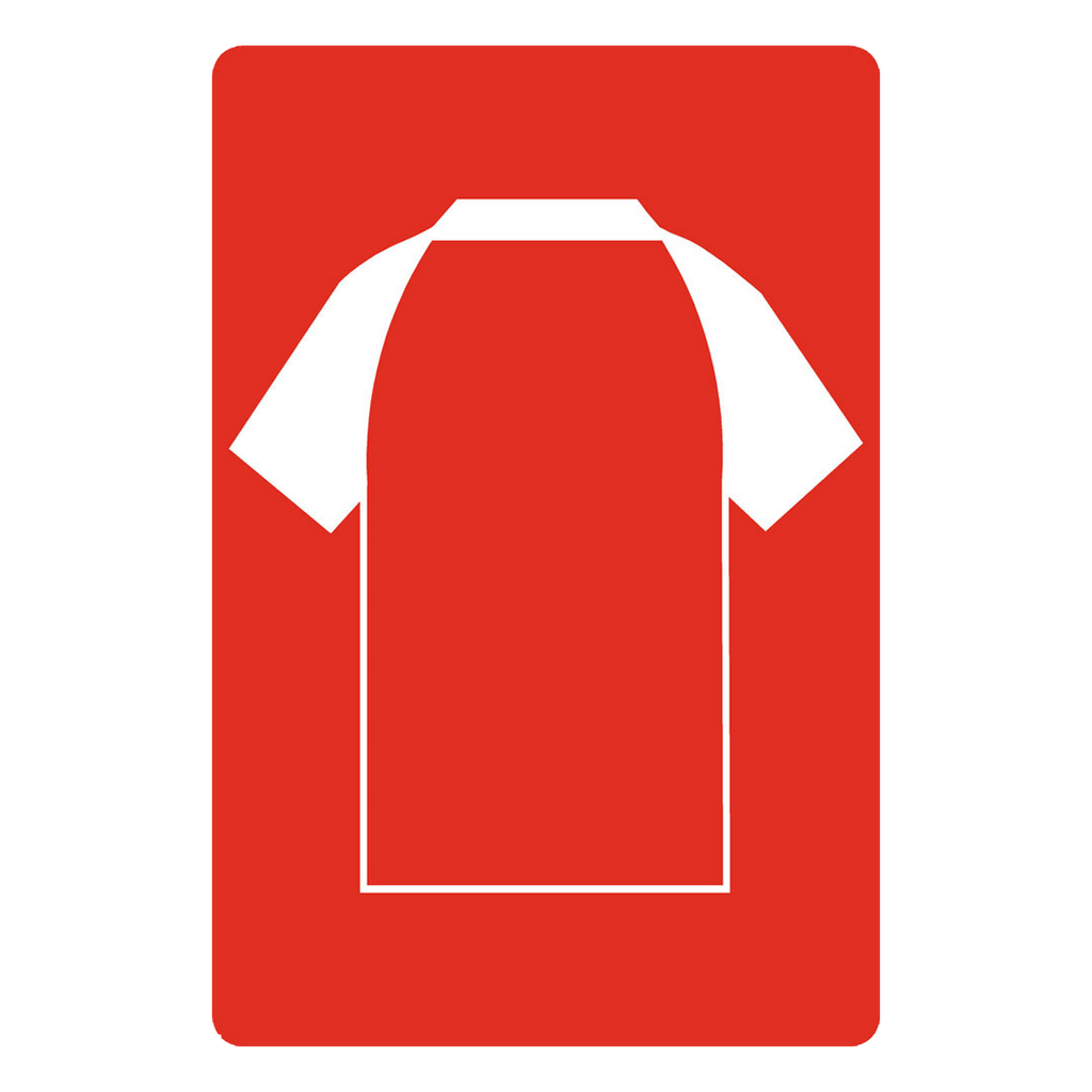 Personalised Football Shirt Sign | Red with White London - The Sign Shed