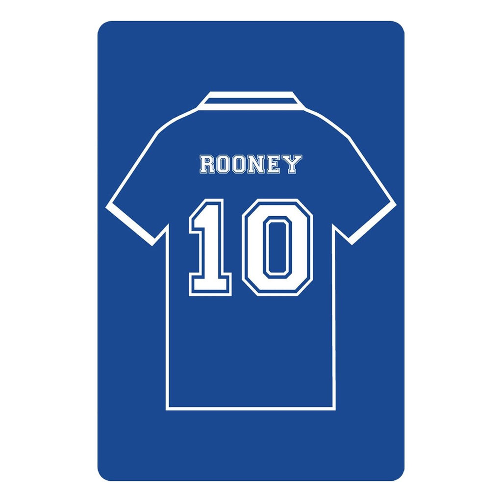 Personalised Football Shirt Sign | Royal Blues - The Sign Shed
