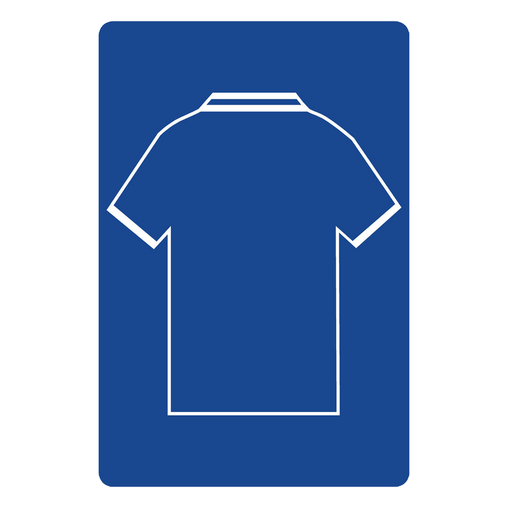 Personalised Football Shirt Sign | Royal Blues - The Sign Shed