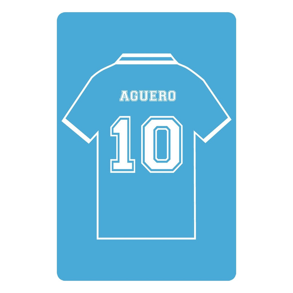 Personalised Football Shirt Sign | Sky Blue City - The Sign Shed