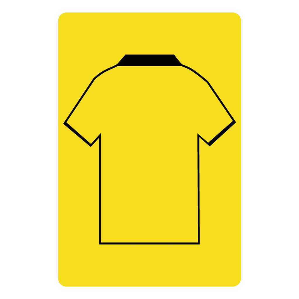 Personalised Football Shirt Sign | Yellow and Black London - The Sign Shed