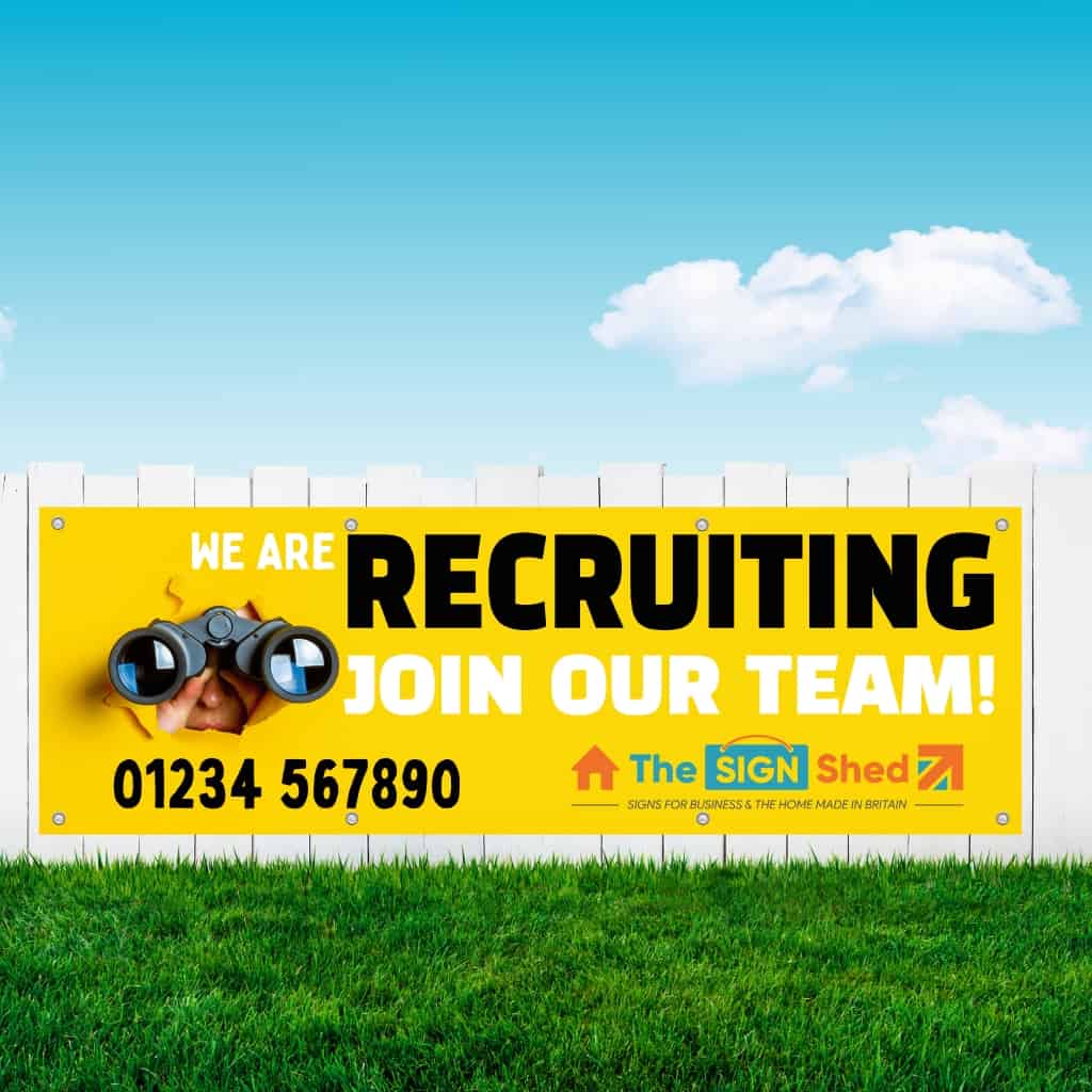 Personalised Recruitment Search Banner - The Sign Shed
