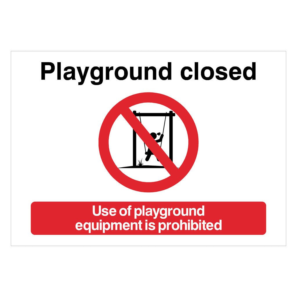Printable Playground Closed Sign