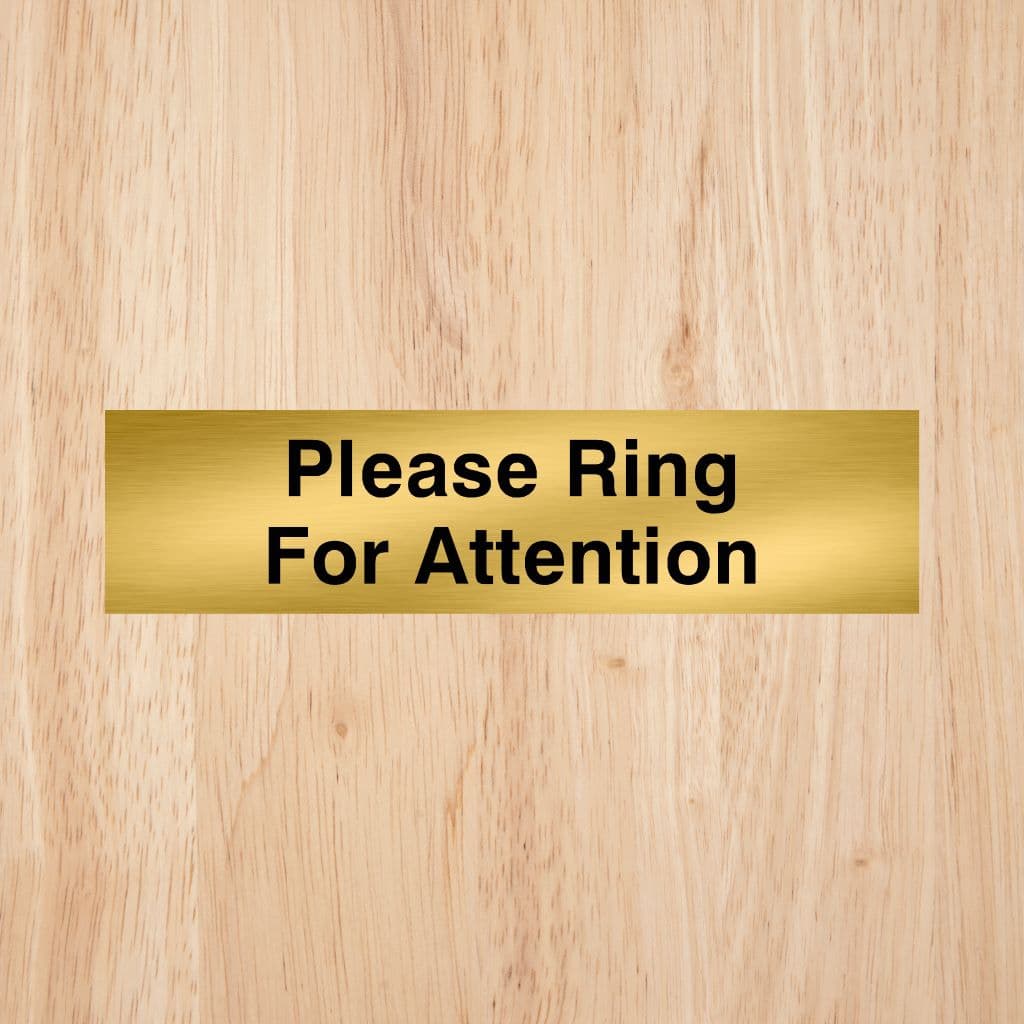 Please Ring For Attention Sign - The Sign Shed