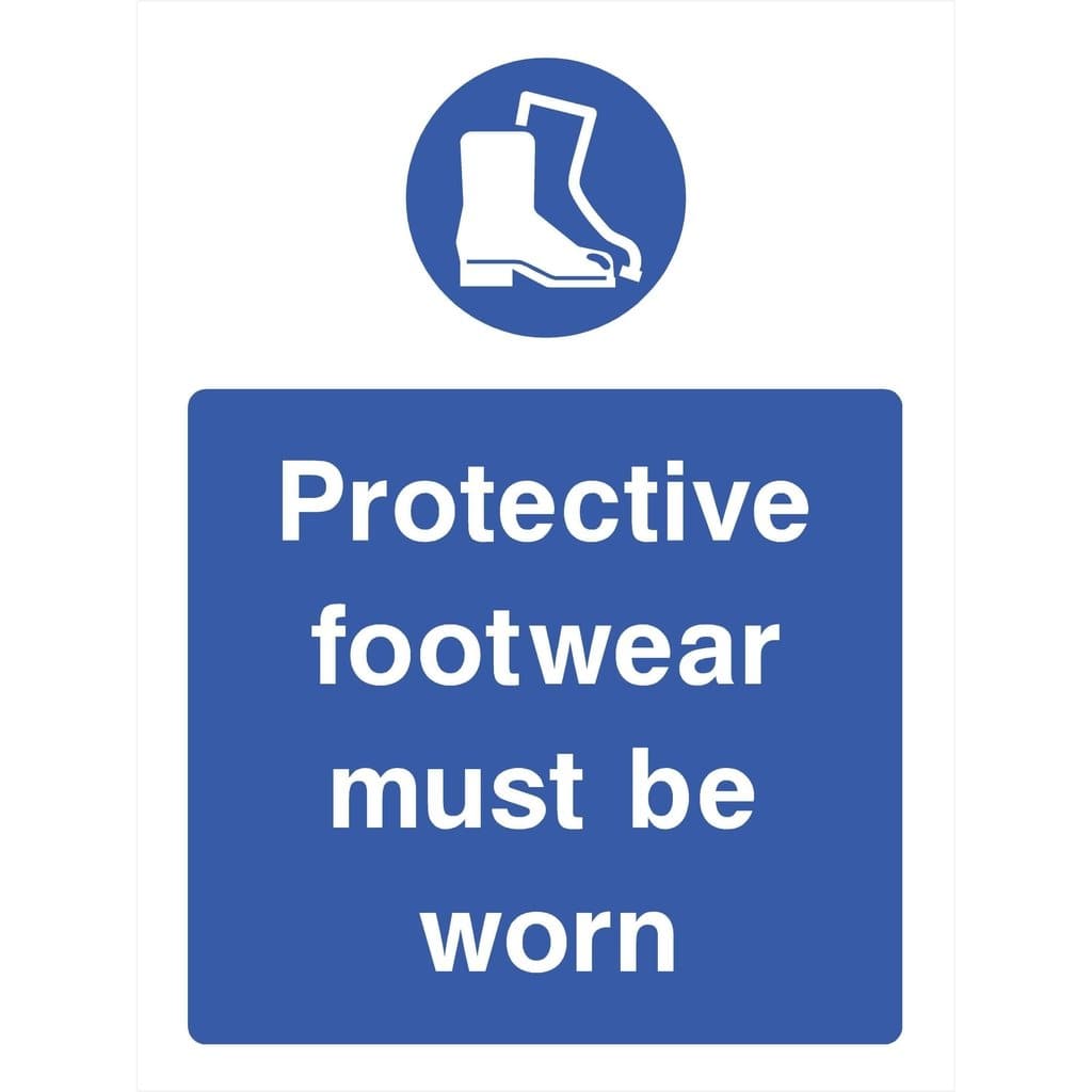 Protective Footwear Must Be Worn Sign - The Sign Shed