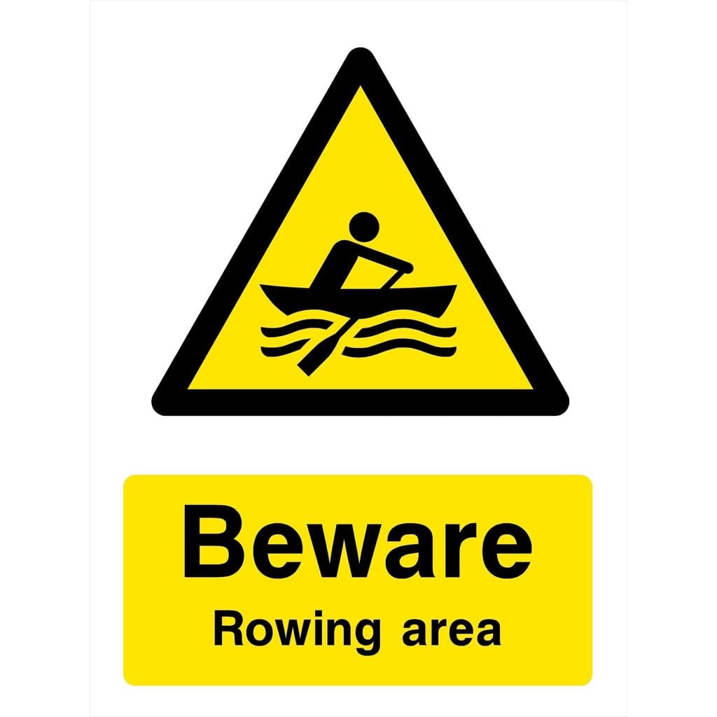Rowing Area Sign - The Sign Shed