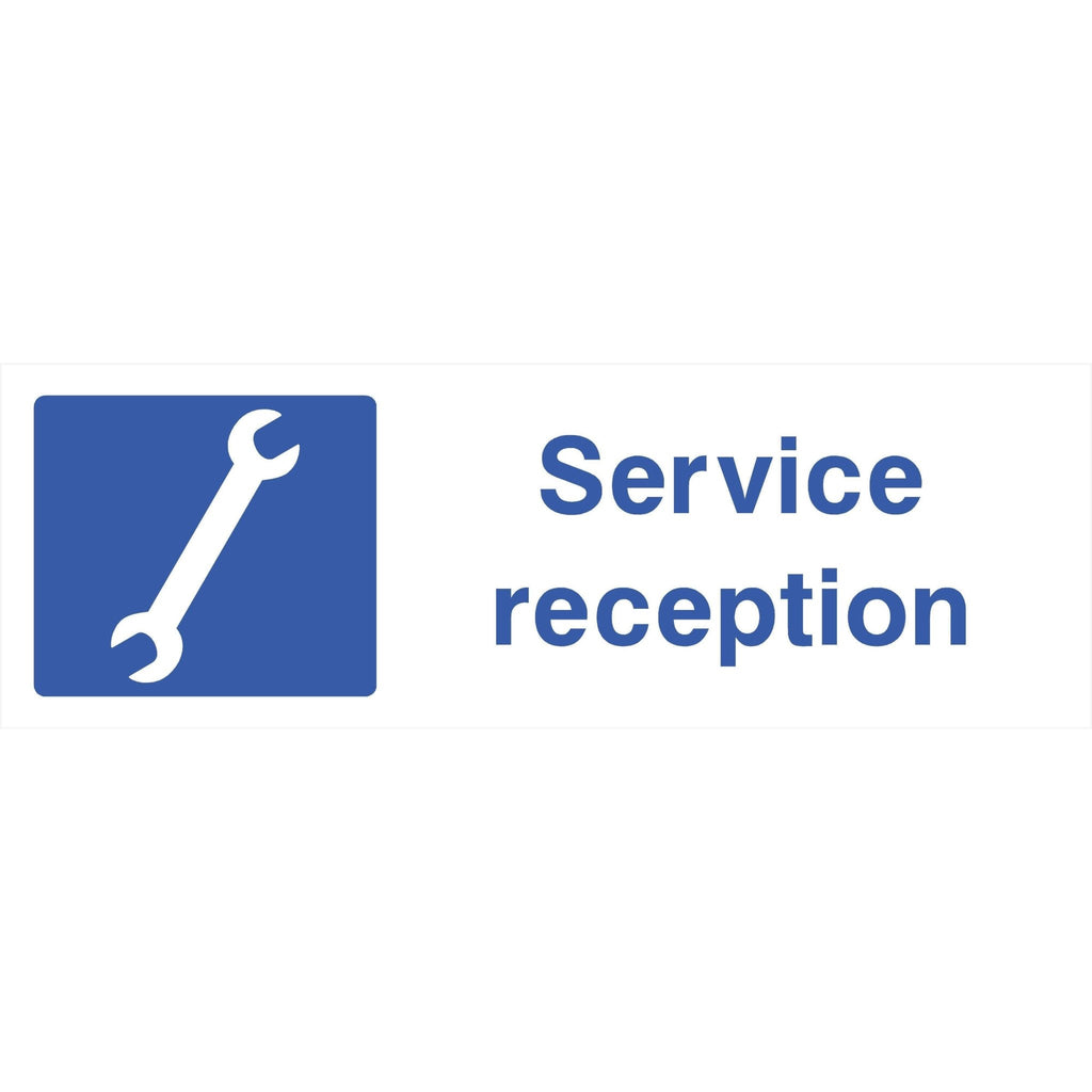 Service Reception Sign - The Sign Shed