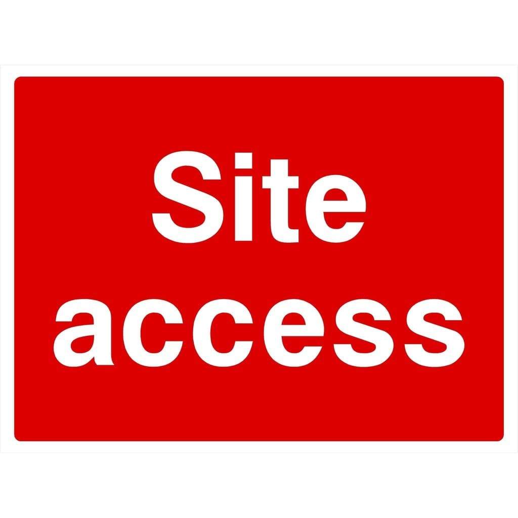 Site Access Sign - The Sign Shed