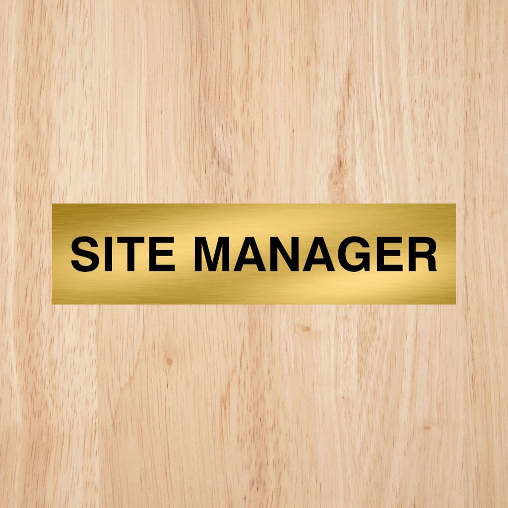 Site Manager Sign CAPS - The Sign Shed