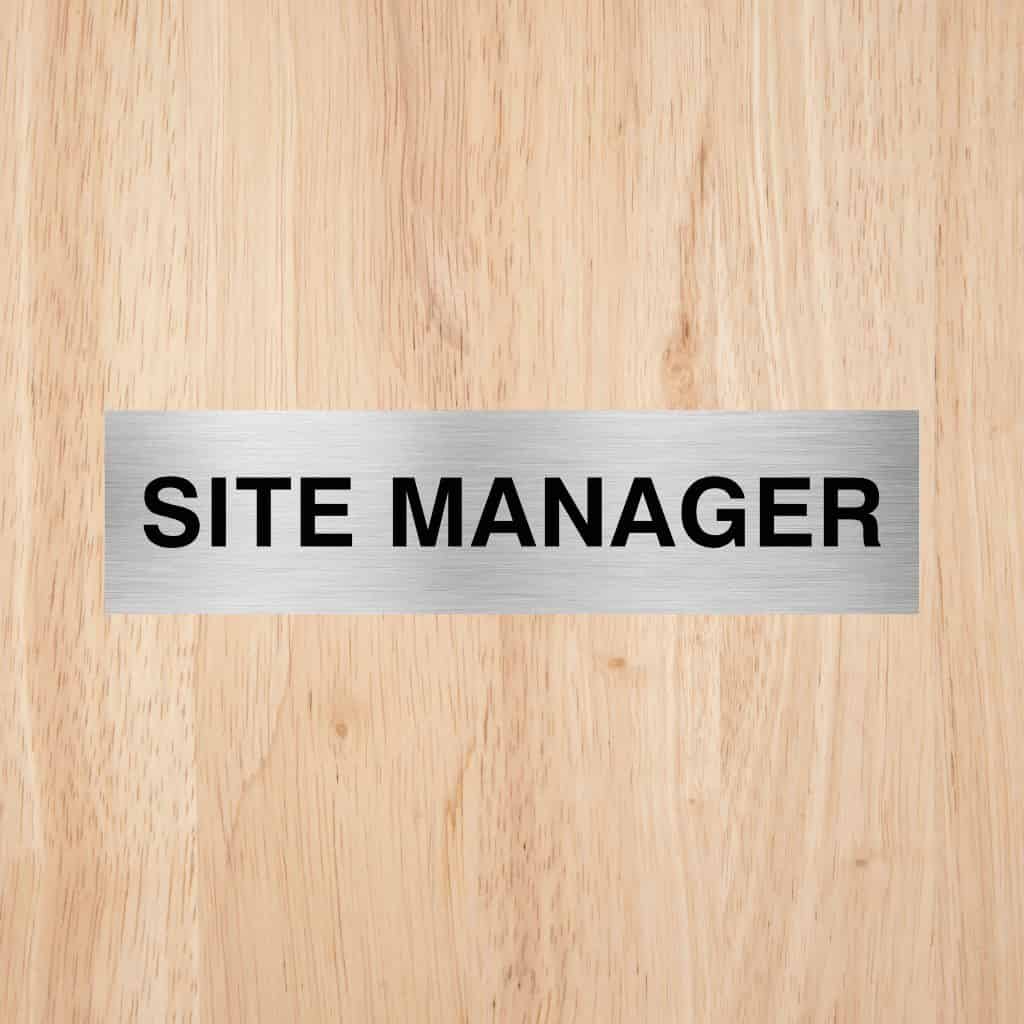 Site Manager Sign CAPS - The Sign Shed