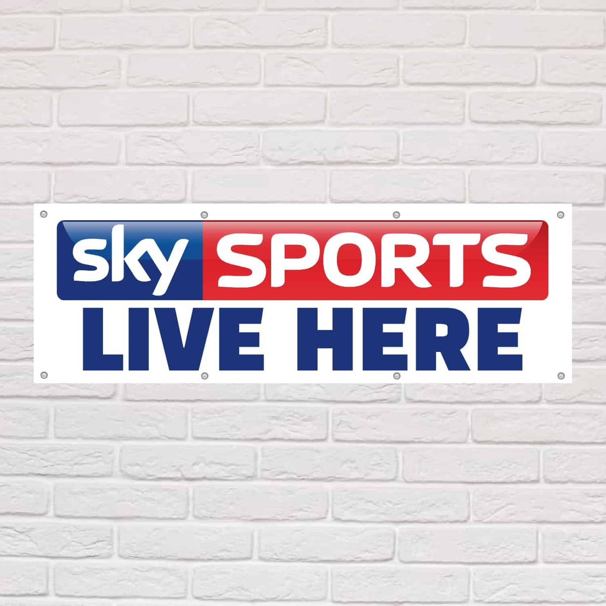 Sky Sports Live Here Banner The Sign Shed