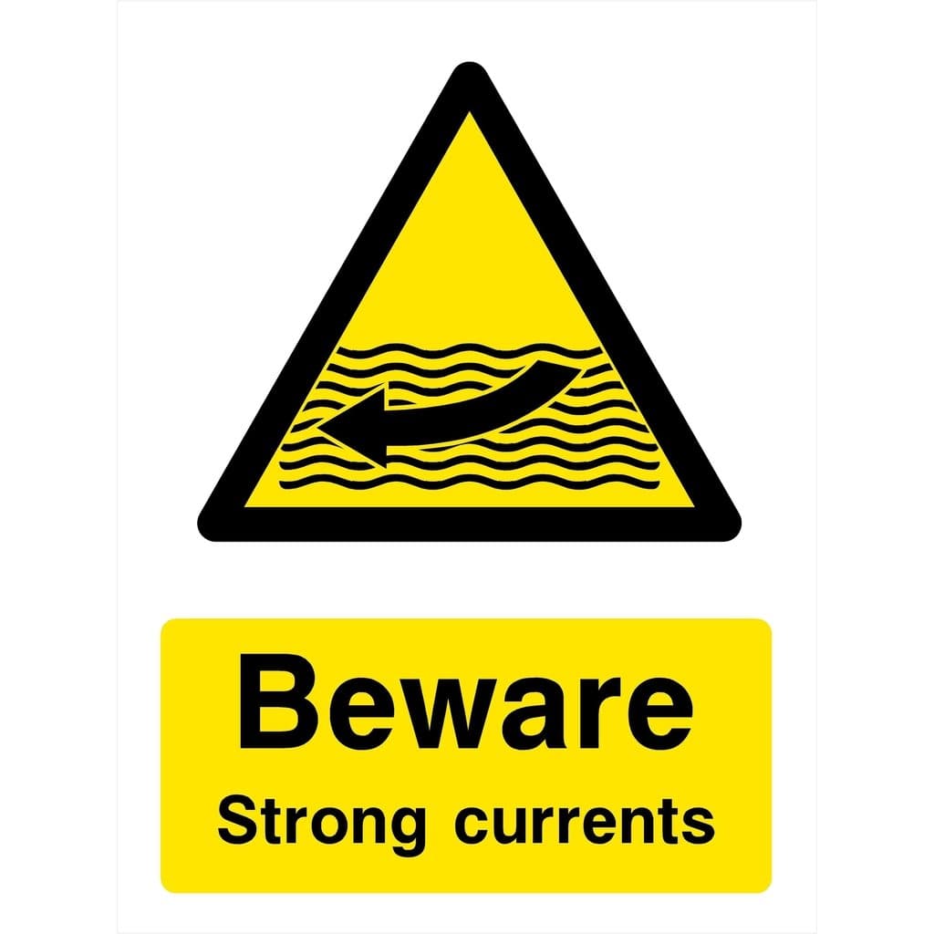 Strong Currents Warning Sign - The Sign Shed