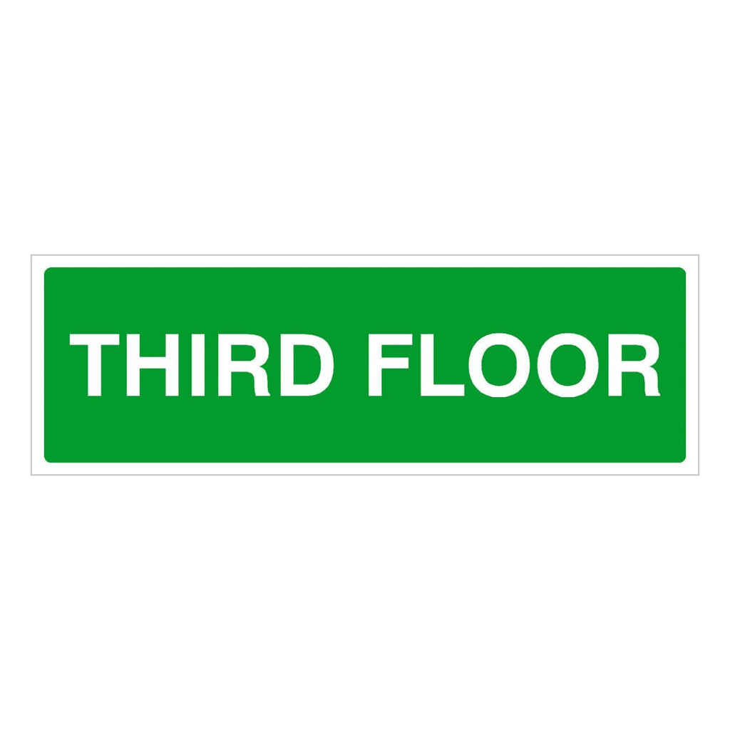 Third Floor Identification Sign - The Sign Shed
