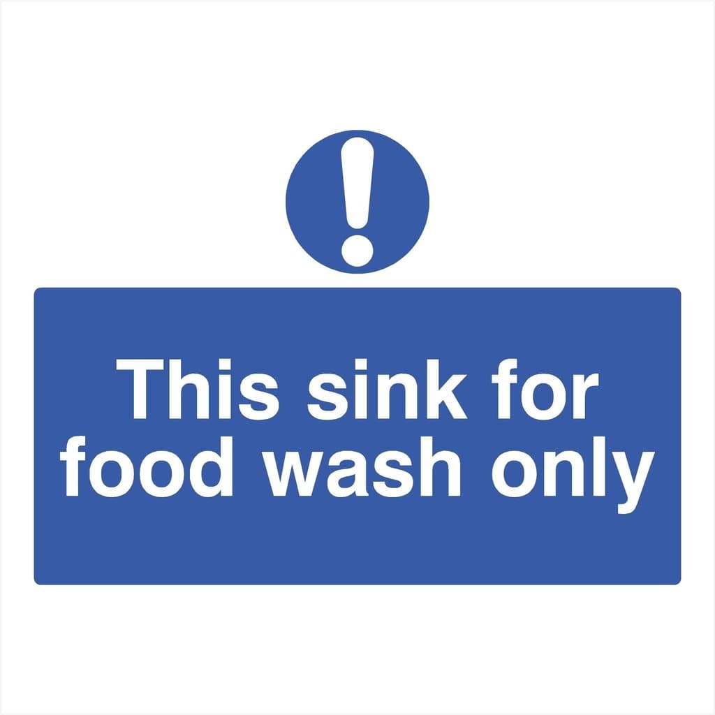 This Sink For Food Wash Only Sign - The Sign Shed