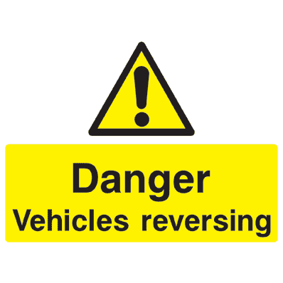 Vehicles Reversing Sign - The Sign Shed