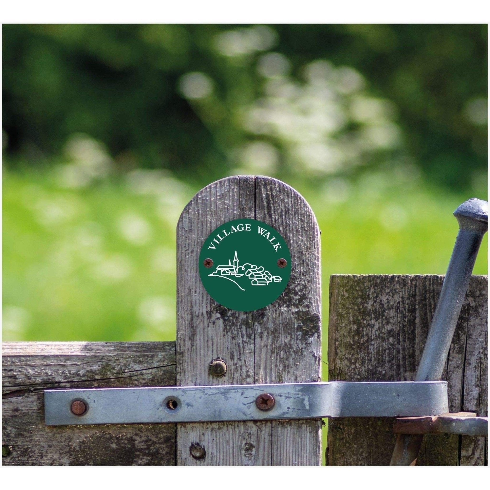 Village Walk Green Waymarker sign - The Sign Shed