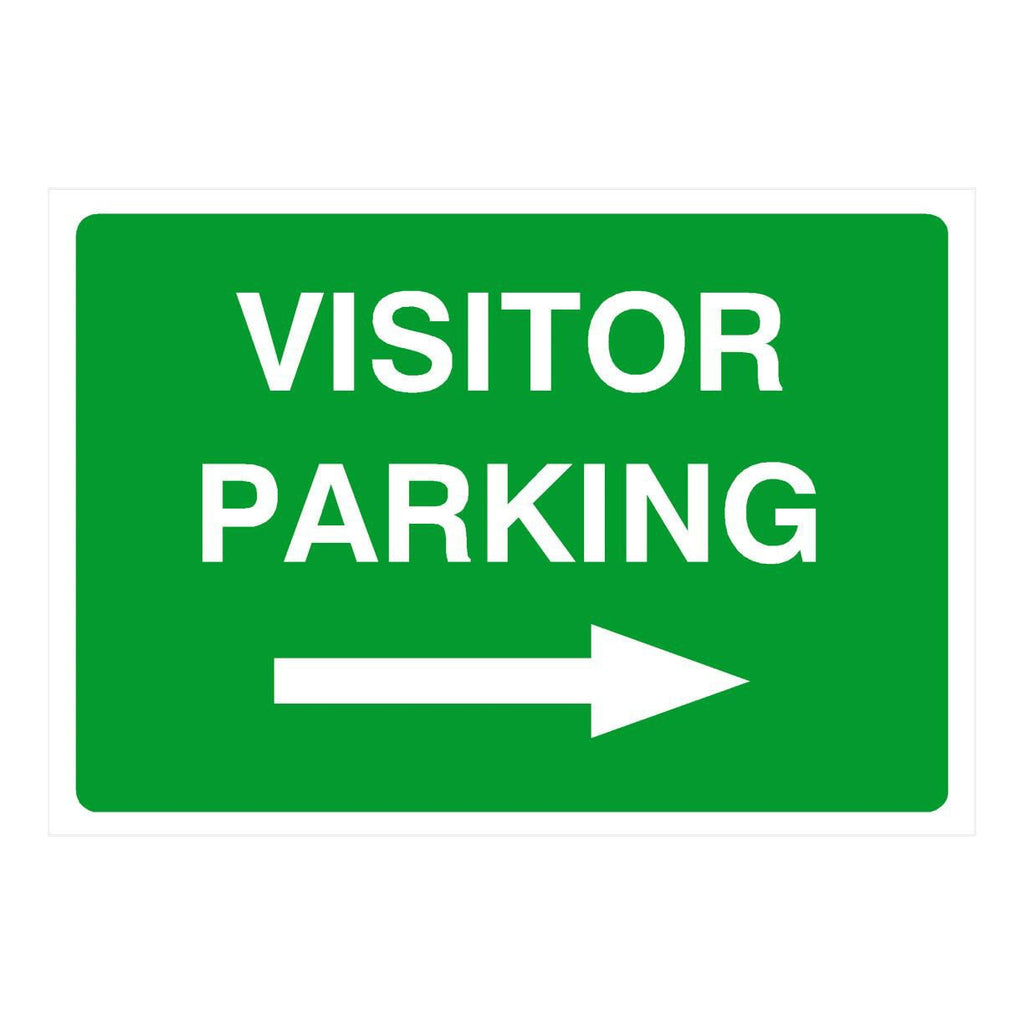 Visitor Parking Sign Right Arrow - The Sign Shed