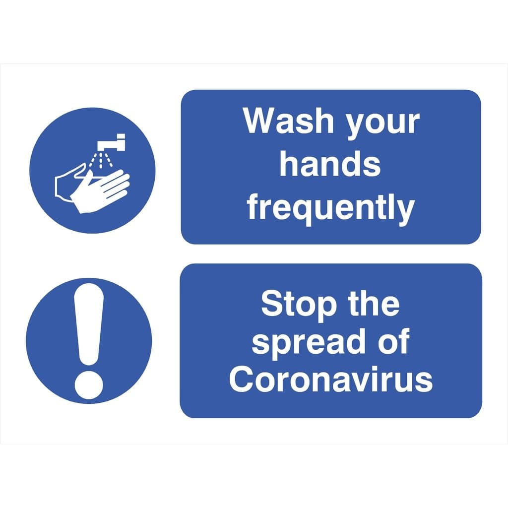 Wash Your Hands Frequently Stop The Spread Of Virus Sign - The Sign Shed