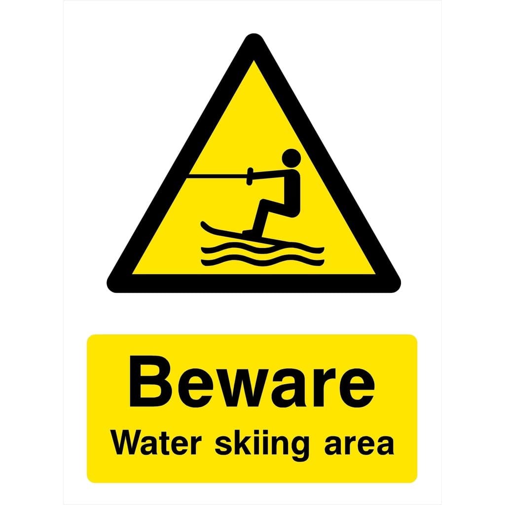 Water Skiing Area Sign - The Sign Shed