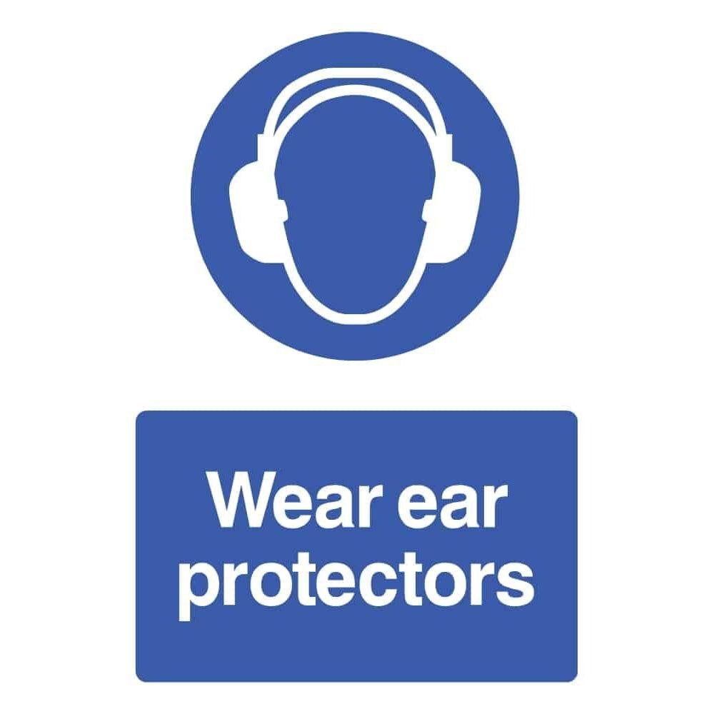 Wear Ear Protectors Sign - The Sign Shed