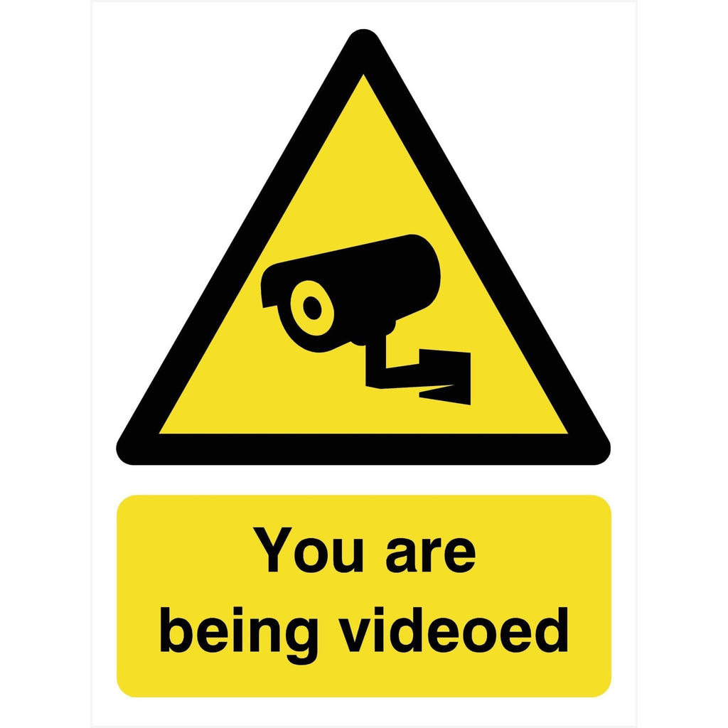 You Are Being Videoed CCTV Sign - The Sign Shed