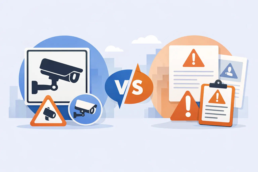 CCTV Signs vs Warning Notices Explained