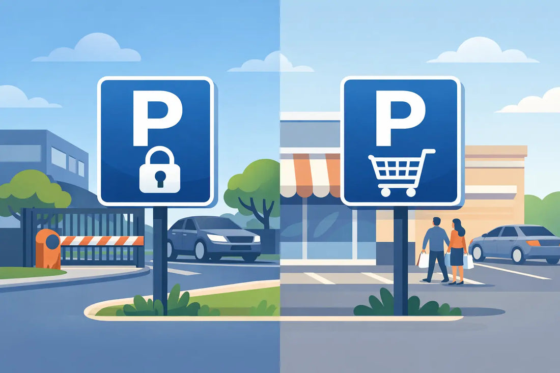 Private and Customer Parking Signs: What's Different?