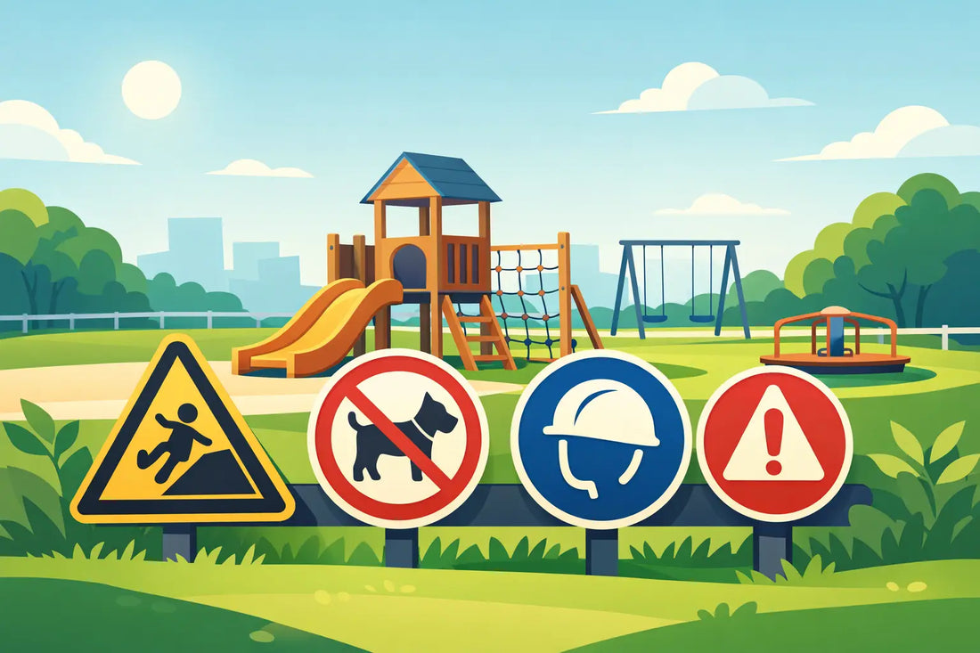 Playground Safety Signs UK for Safer Sites